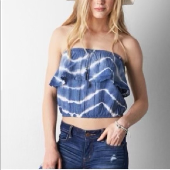 American Eagle Outfitters Tops - American Eagle Boho Tie Dye Tube Top